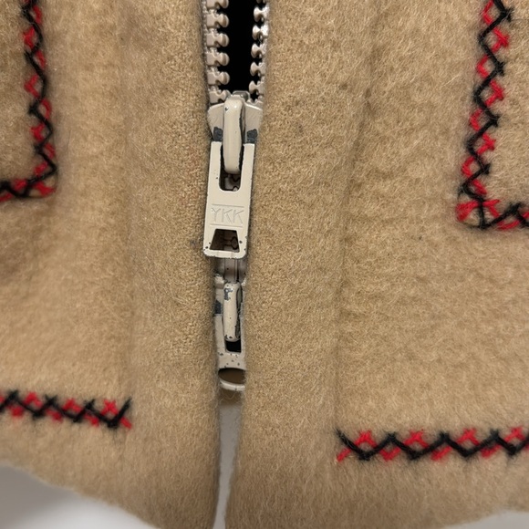 Vintage 1970’s James Bay Wool Coat w/Fur Hood & Leather Trim - Picture 6 of 12